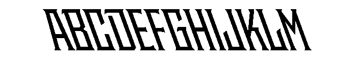 Staten CondensedSemiboldReverse Instance Font UPPERCASE