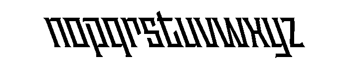 Staten CondensedSemiboldReverse Instance Font LOWERCASE