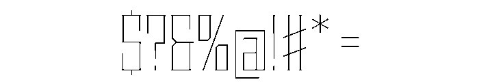 Staten CondensedThin Instance Font OTHER CHARS