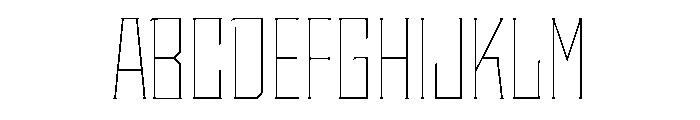 Staten CondensedThin Instance Font UPPERCASE