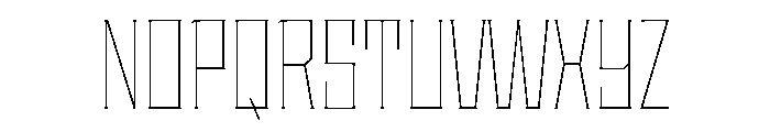 Staten CondensedThin Instance Font UPPERCASE