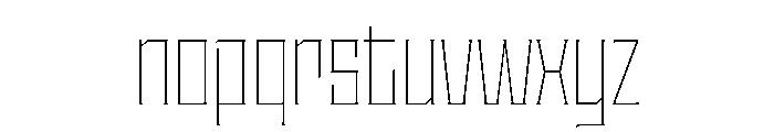 Staten CondensedThin Instance Font LOWERCASE