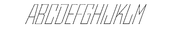 Staten CondensedThinOblique Instance Font UPPERCASE