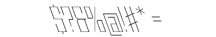 Staten CondensedThinReverse Instance Font OTHER CHARS