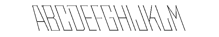 Staten CondensedThinReverse Instance Font UPPERCASE