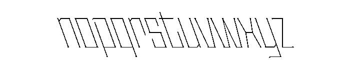 Staten CondensedThinReverse Instance Font LOWERCASE