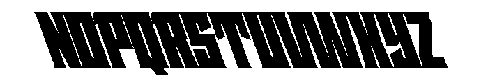 Staten CondensedUltraReverse Instance Font UPPERCASE