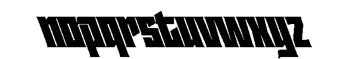 Staten CondensedUltraReverse Instance Font LOWERCASE
