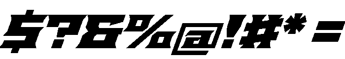 Staten ExpandedBlackOblique Instance Font OTHER CHARS