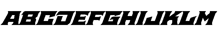 Staten ExpandedBlackOblique Instance Font UPPERCASE
