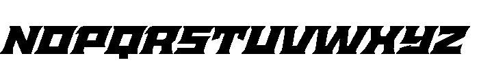 Staten ExpandedBlackOblique Instance Font UPPERCASE