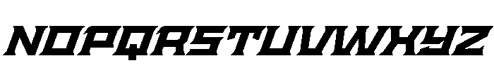 Staten ExpandedBoldOblique Instance Font UPPERCASE