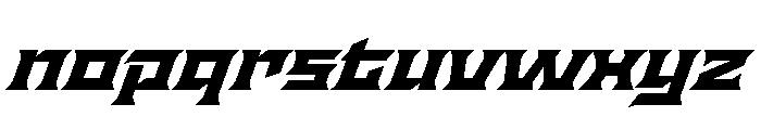 Staten ExpandedBoldOblique Instance Font LOWERCASE