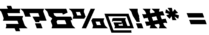 Staten ExpandedBoldReverse Instance Font OTHER CHARS