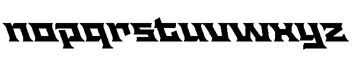 Staten ExpandedBoldReverse Instance Font LOWERCASE