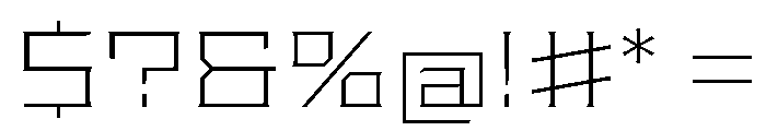 Staten ExpandedExtraLight Instance Font OTHER CHARS