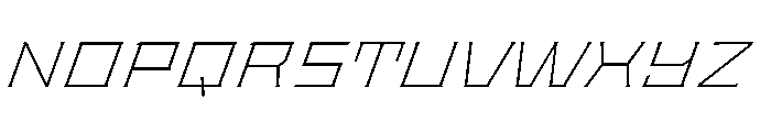 Staten ExpandedExtraLightOblique Instance Font UPPERCASE