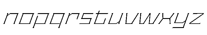 Staten ExpandedExtraLightOblique Instance Font LOWERCASE