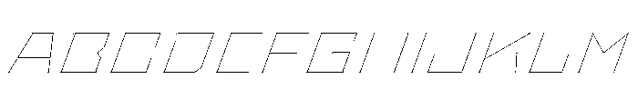 Staten ExpandedHairlineOblique Instance Font UPPERCASE