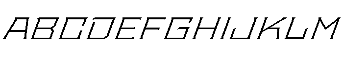 Staten ExpandedLightOblique Instance Font UPPERCASE
