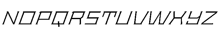 Staten ExpandedLightOblique Instance Font UPPERCASE