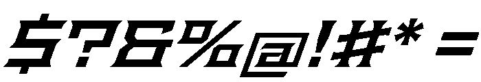 Staten ExpandedSemiboldOblique Instance Font OTHER CHARS