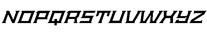 Staten ExpandedSemiboldOblique Instance Font UPPERCASE