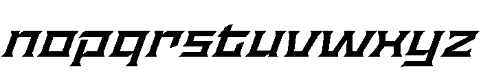 Staten ExpandedSemiboldOblique Instance Font LOWERCASE