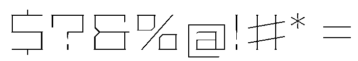 Staten ExpandedThin Instance Font OTHER CHARS