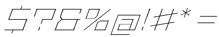 Staten ExpandedThinOblique Instance Font OTHER CHARS