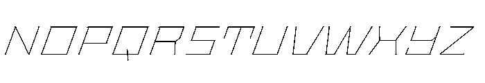 Staten ExpandedThinOblique Instance Font UPPERCASE