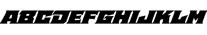 Staten ExpandedUltraOblique Instance Font UPPERCASE