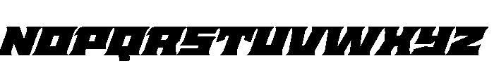 Staten ExpandedUltraOblique Instance Font UPPERCASE
