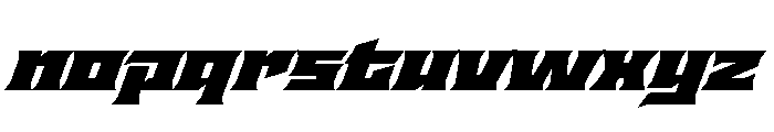 Staten ExpandedUltraOblique Instance Font LOWERCASE