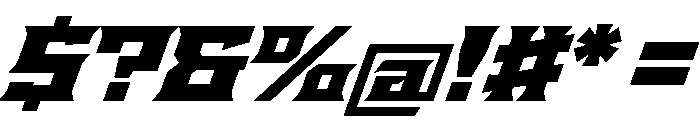 Staten ExtendedBlackOblique Instance Font OTHER CHARS