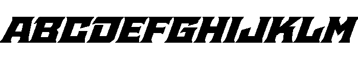 Staten ExtendedBlackOblique Instance Font UPPERCASE