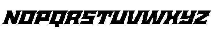 Staten ExtendedBlackOblique Instance Font UPPERCASE