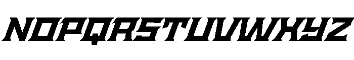 Staten ExtendedBoldOblique Instance Font UPPERCASE