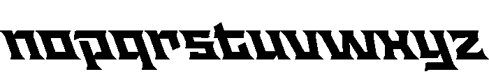 Staten ExtendedBoldReverse Instance Font LOWERCASE