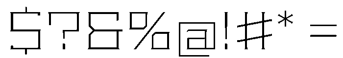 Staten ExtendedExtraLight Instance Font OTHER CHARS