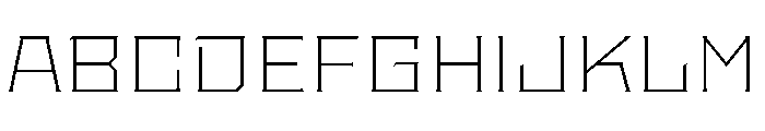Staten ExtendedExtraLight Instance Font UPPERCASE