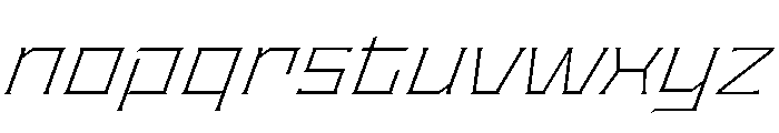 Staten ExtendedExtraLightOblique Instance Font LOWERCASE