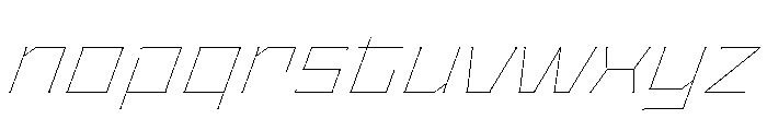 Staten ExtendedHairlineOblique Instance Font LOWERCASE