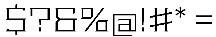 Staten ExtendedLight Instance Font OTHER CHARS