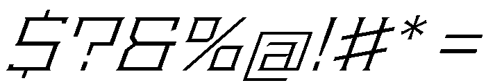 Staten ExtendedLightOblique Instance Font OTHER CHARS
