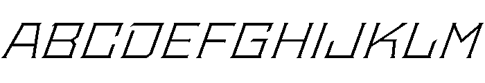 Staten ExtendedLightOblique Instance Font UPPERCASE