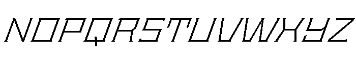 Staten ExtendedLightOblique Instance Font UPPERCASE