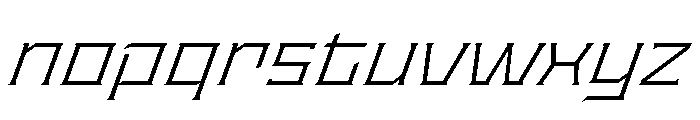 Staten ExtendedLightOblique Instance Font LOWERCASE