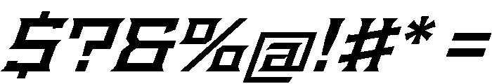 Staten ExtendedSemiboldOblique Instance Font OTHER CHARS