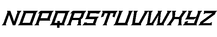 Staten ExtendedSemiboldOblique Instance Font UPPERCASE